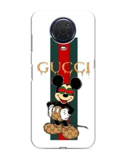 Чохол для Nokia G20 з картинкою «Міккі Маус Gucci — смуги»