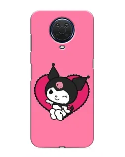 Чехол для Nokia G20 с картинкой «Kuromi — любовь в сердце»