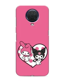 Чехол для Nokia G20 с картинкой «Kuromi и My Melody»