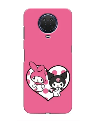Чехол для Nokia G20 с картинкой «Kuromi и My Melody»