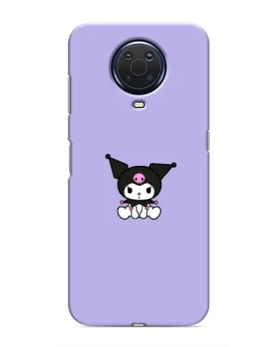 Чехол для Nokia G20 с картинкой «Kuromi — фиолетовый минимализм»