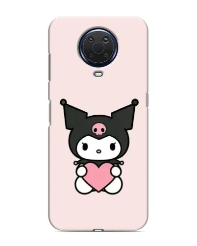 Чехол для Nokia G20 с картинкой «Kuromi и сердце»