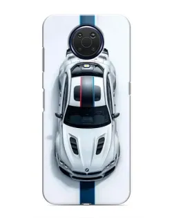 Чехол для Nokia G20 с картинкой «Вид сверху — BMW M»