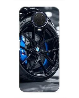Чехол для Nokia G20 с картинкой «Колесо BMW вблизи»