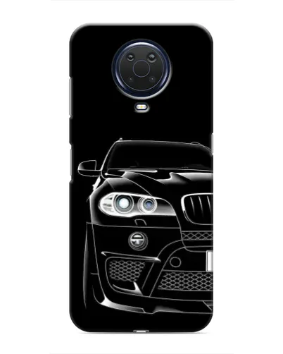 Чехол для Nokia G20 с картинкой «Темный силуэт BMW»