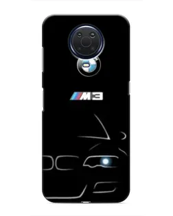 Чехол для Nokia G20 с картинкой «Минималистичный принт BMW M3»