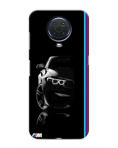Чехол для Nokia G20 с картинкой «Силуэт BMW в темноте»