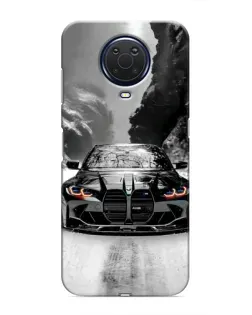 Чехол для Nokia G20 с картинкой «BMW — акварельный дрифт»