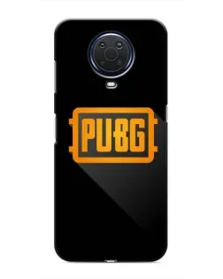Чехол для Nokia G20 с картинкой «PUBG — рамка лого»