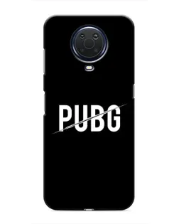 Чехол для Nokia G20 с картинкой «PUBG — белый логотип»