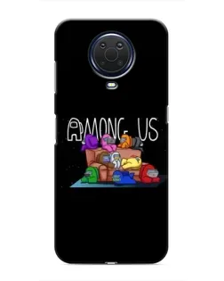 Чехол для Nokia G20 с картинкой «Логотип Among Us»