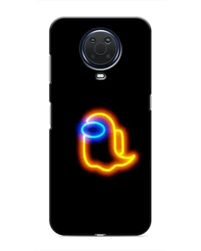 Чехол для Nokia G20 с картинкой «Among Us неоновое сияние»