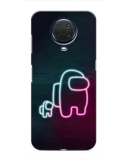 Чехол для Nokia G20 с картинкой «Among Us неон-арт» Чехол для Nokia G20 с картинкой «Among Us неон-арт»