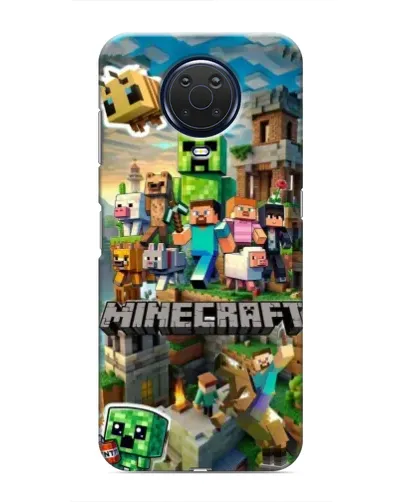 Чехол для Nokia G20 с картинкой «Замок Minecraft»
