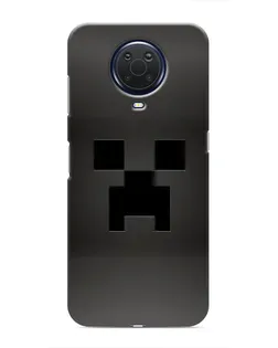 Чехол для Nokia G20 с картинкой «Черный крипер градиент»