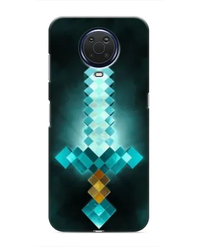Чехол для Nokia G20 с картинкой «Алмазный меч неон»