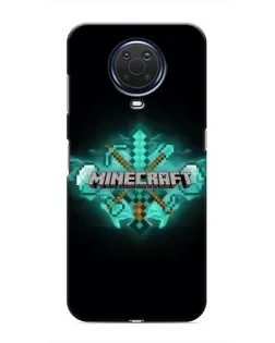 Чехол для Nokia G20 с картинкой «Minecraft Diamond лого»
