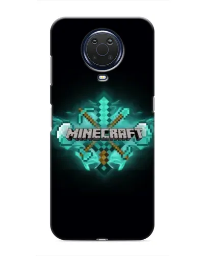 Чехол для Nokia G20 с картинкой «Minecraft Diamond лого»