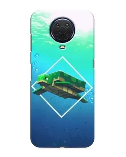 Чохол для Nokia G20 з картинкою «Черепаха Minecraft»