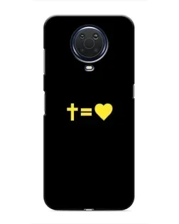 Чохол для Nokia G20 з картинкою «Серце та Хрест»