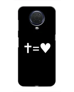 Чохол для Nokia G20 з картинкою «Хрест та Серце»