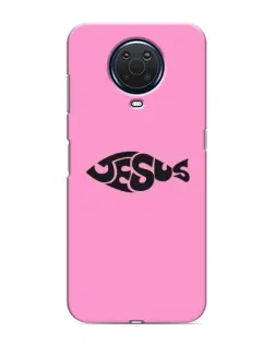 Чохол для Nokia G20 з картинкою «Рожевий символ Jesus»