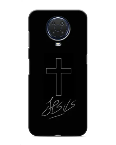 Чехол для Nokia G20 с картинкой «Графический крест Jesus» Чехол для Nokia G20 с картинкой «Графический крест Jesus»
