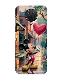 Чехол для Nokia G20 с картинкой «Микки и шарик-сердце» Чехол для Nokia G20 с картинкой «Микки и шарик-сердце»