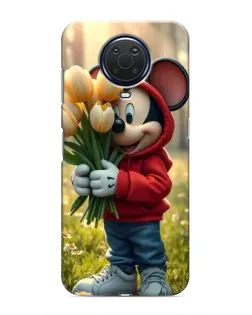 Чехол для Nokia G20 с картинкой «Микки с тюльпанами» Чехол для Nokia G20 с картинкой «Микки с тюльпанами»