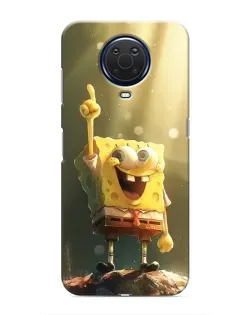 Чехол для Nokia G20 с картинкой «Сияющий Спанч Боб» Чехол для Nokia G20 с картинкой «Сияющий Спанч Боб»