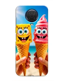 Чехол для Nokia G20 с картинкой «Спанч Боб мороженое» Чехол для Nokia G20 с картинкой «Спанч Боб мороженое»