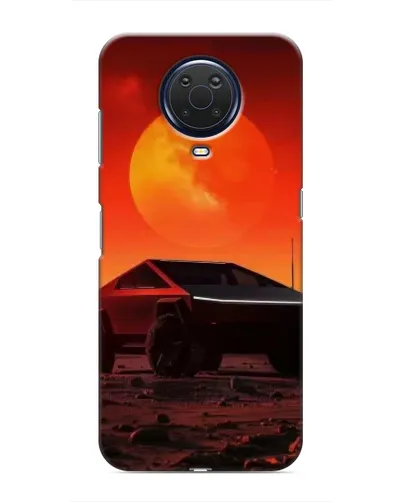 Чехол для Nokia G20 с картинкой «Cybertruck на Марсе»