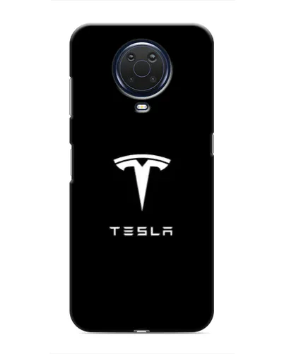 Чехол для Nokia G20 с картинкой «Tesla White Logo»