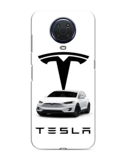 Чехол для Nokia G20 с картинкой «Tesla White Style»