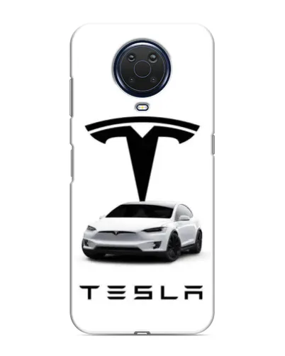 Чехол для Nokia G20 с картинкой «Tesla White Style»