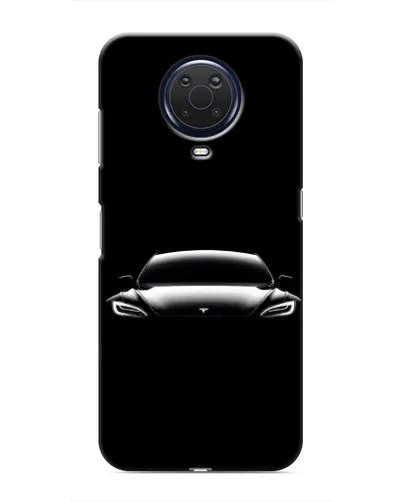 Чехол для Nokia G20 с картинкой «Фары Tesla Night»
