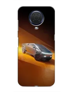Чехол для Nokia G20 с картинкой «Cybertruck в пустыне»