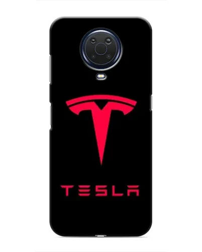 Чехол для Nokia G20 с картинкой «Tesla Red Logo»