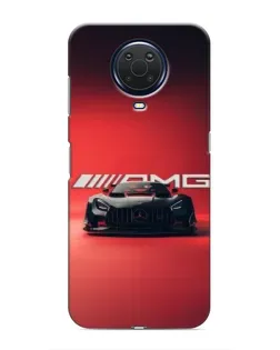 Чехол для Nokia G20 с картинкой «Mercedes AMG — красная линия»