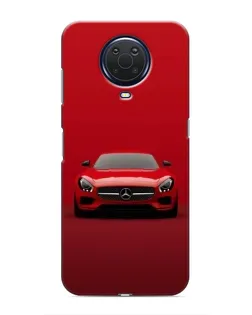 Чехол для Nokia G20 с картинкой «Красный Mercedes AMG»
