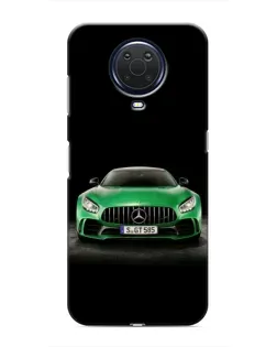 Чехол для Nokia G20 с картинкой «Mercedes — неоновый лого»
