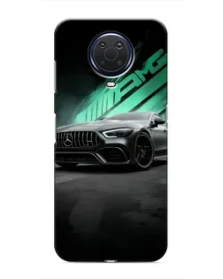 Чехол для Nokia G20 с картинкой «Темный Mercedes AMG»