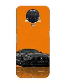 Чехол для Nokia G20 с картинкой «Оранжевый Mercedes AMG»