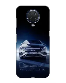 Чехол для Nokia G20 с картинкой «Ночной Mercedes EQ»