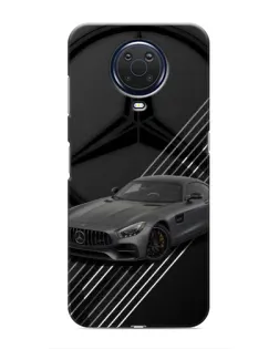 Чехол для Nokia G20 с картинкой «Mercedes AMG — графика»