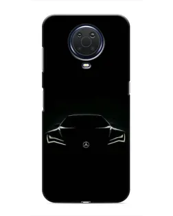 Чехол для Nokia G20 с картинкой «Mercedes — силуэт авто» Чехол для Nokia G20 с картинкой «Mercedes — силуэт авто»