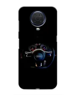 Чехол для Nokia G20 с картинкой «Салон Audi — руль»