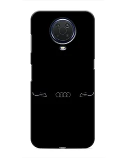 Чехол для Nokia G20 с картинкой «Audi — световой подпись»
