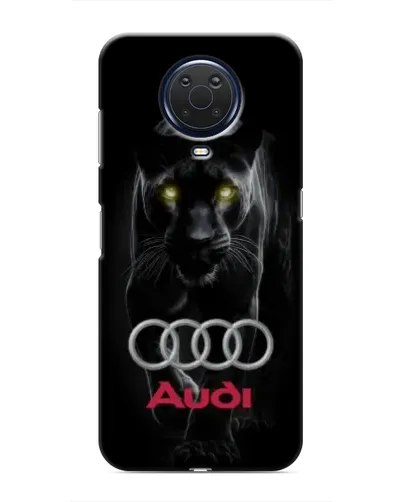 Чехол для Nokia G20 с картинкой «Пантера и Audi»