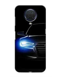 Чехол для Nokia G20 с картинкой «Неоновый взгляд Audi»